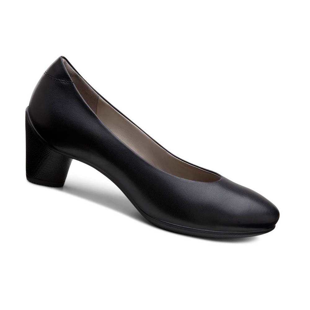 Ecco Sculptured 45 Plain Pumps Dam Svarta | SE 159PJJ